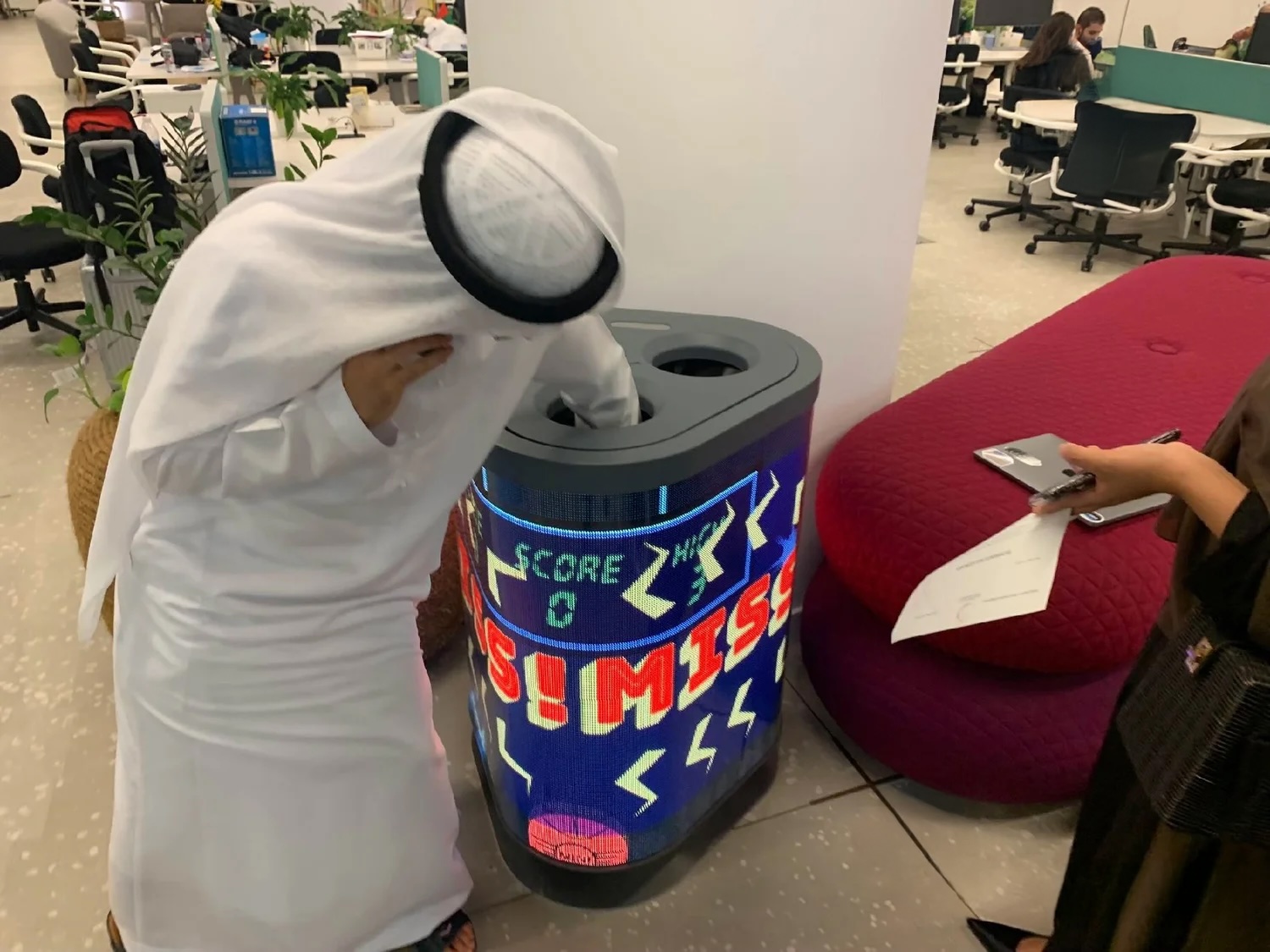 TetraBIN gamified sustainability installation